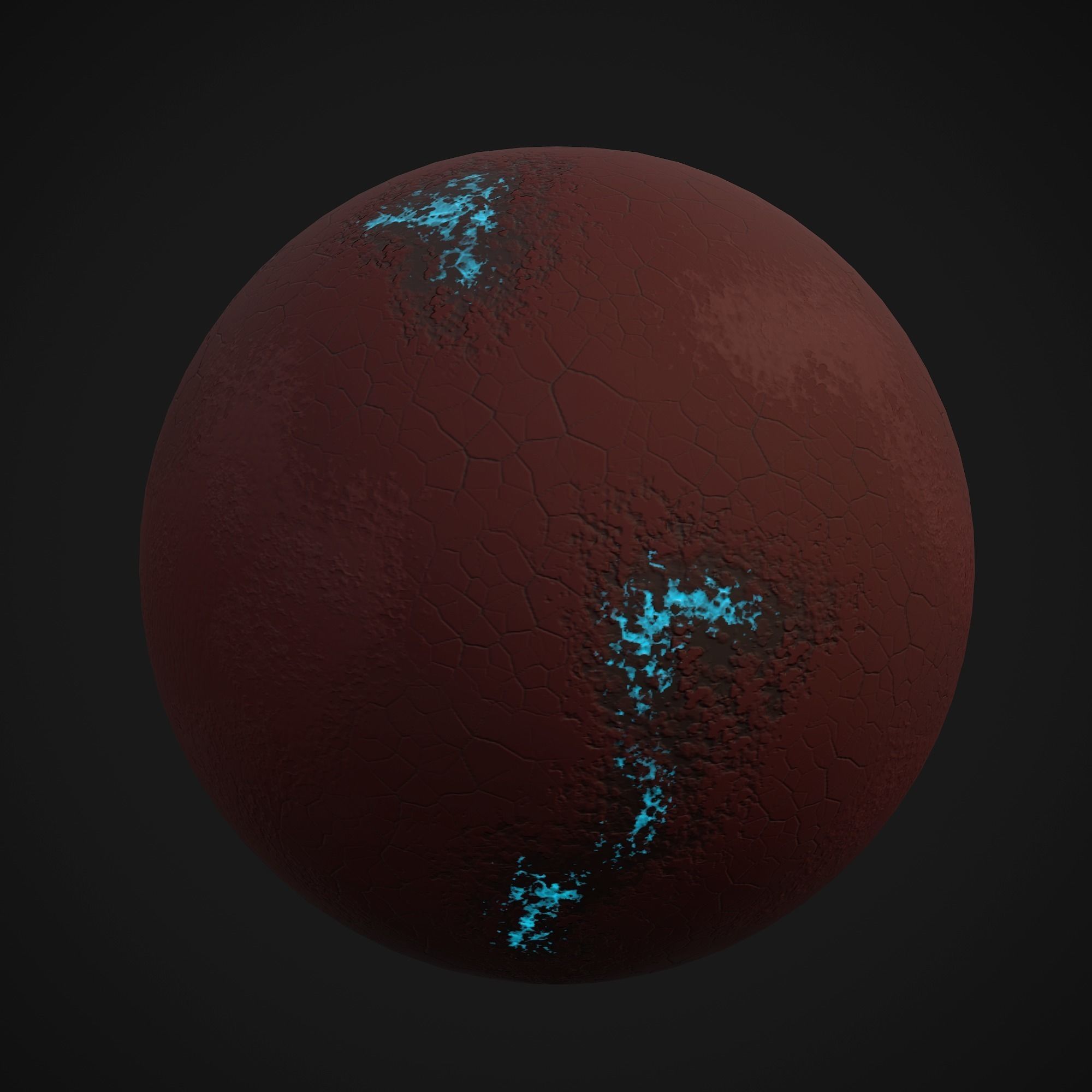 Stylized Planets 03 Low-poly 3D model_17