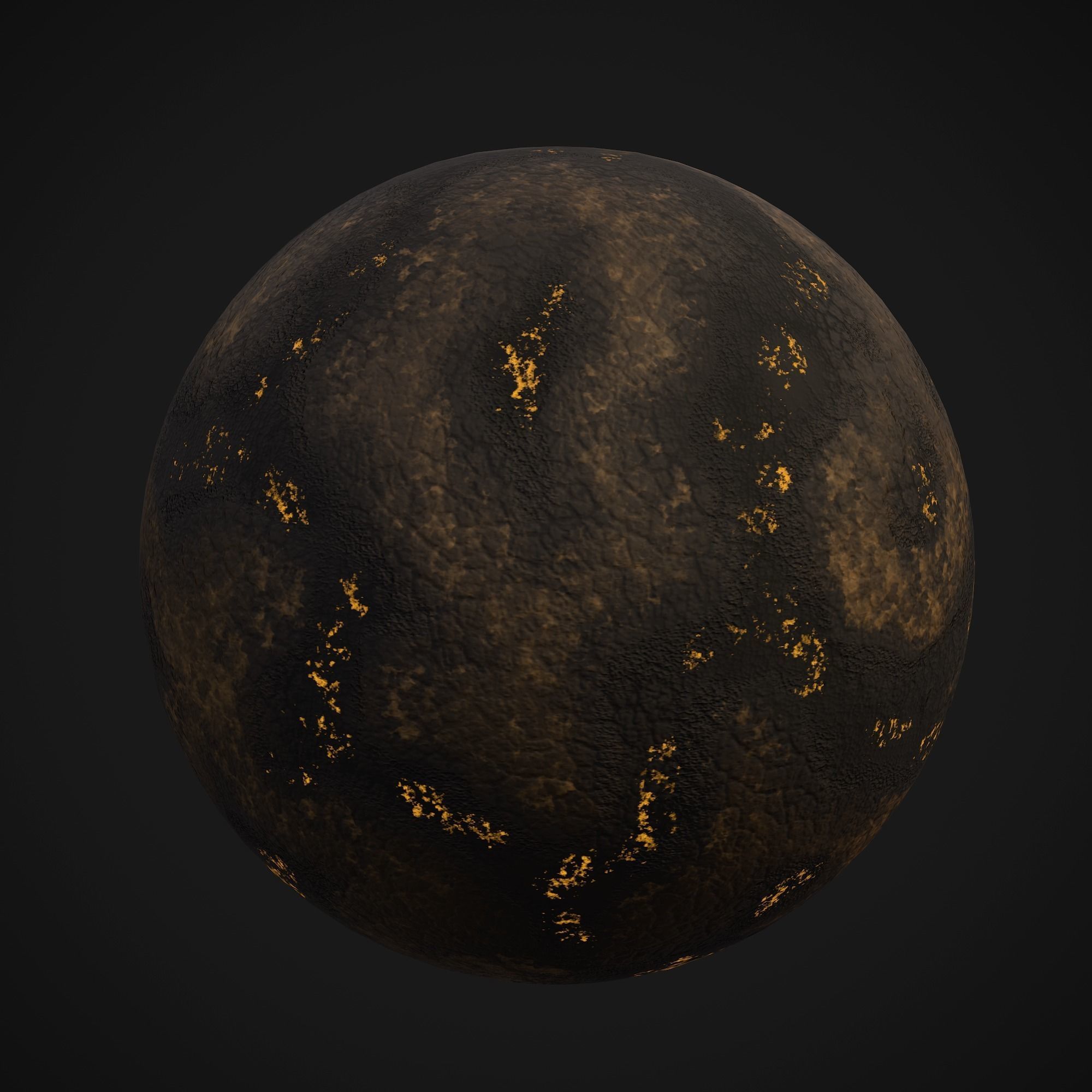 Stylized Planets 03 Low-poly 3D model_9