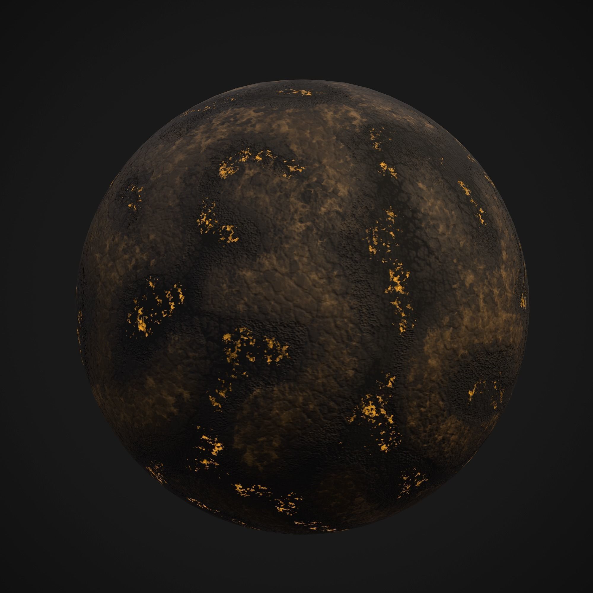 Stylized Planets 03 Low-poly 3D model_7