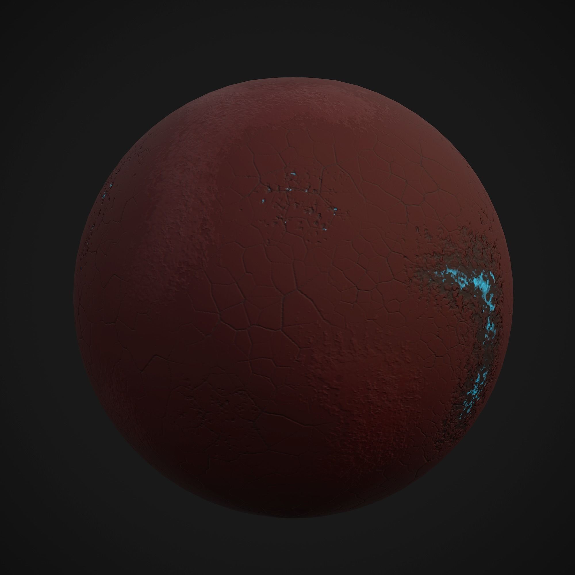 Stylized Planets 03 Low-poly 3D model_15