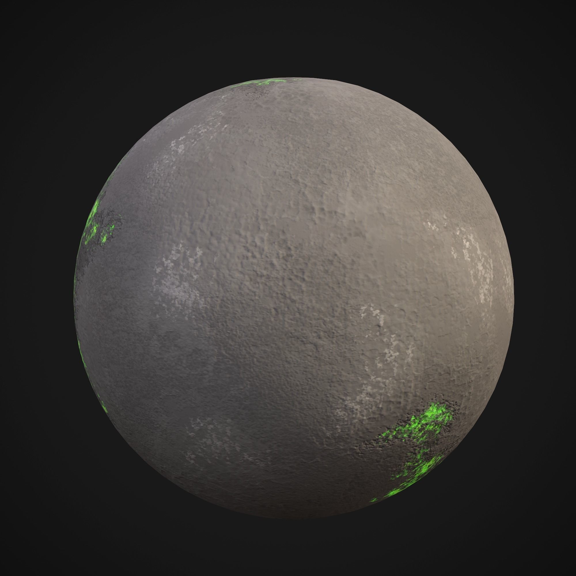 Stylized Planets 03 Low-poly 3D model_6