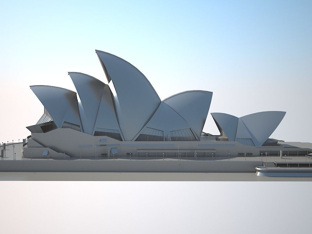 Sydney Opera House 3D model_12