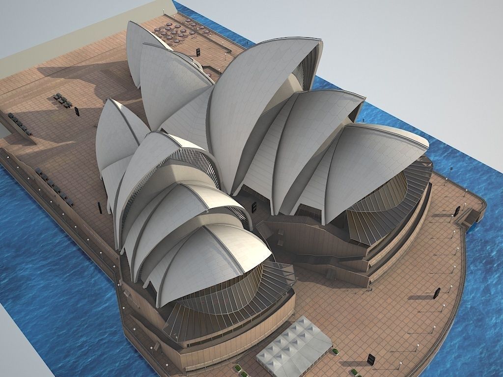 Sydney Opera House 3D model_4