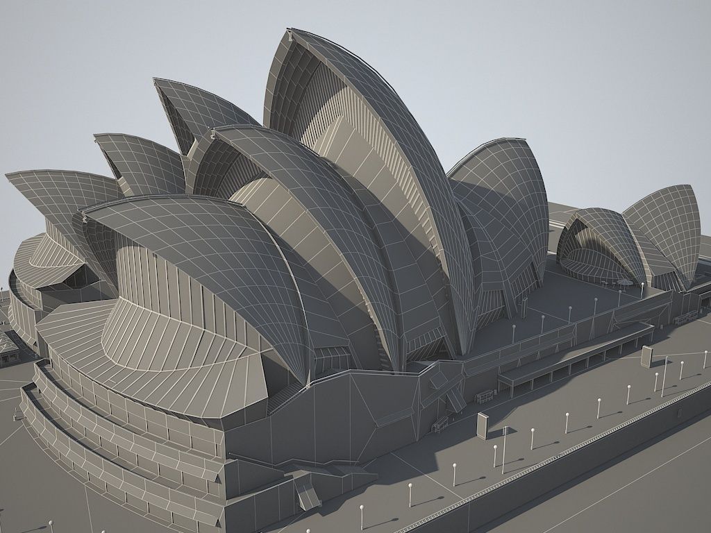 Sydney Opera House 3D model_15