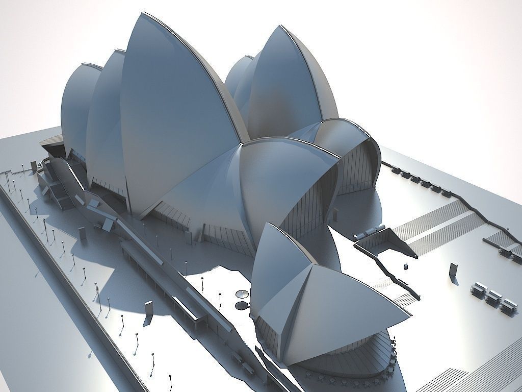 Sydney Opera House 3D model_11