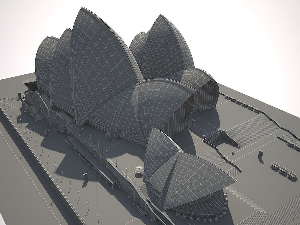 Sydney Opera House 3D model_14