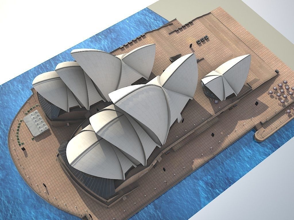 Sydney Opera House 3D model_8