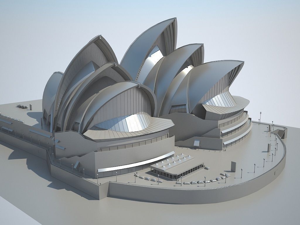 Sydney Opera House 3D model_9