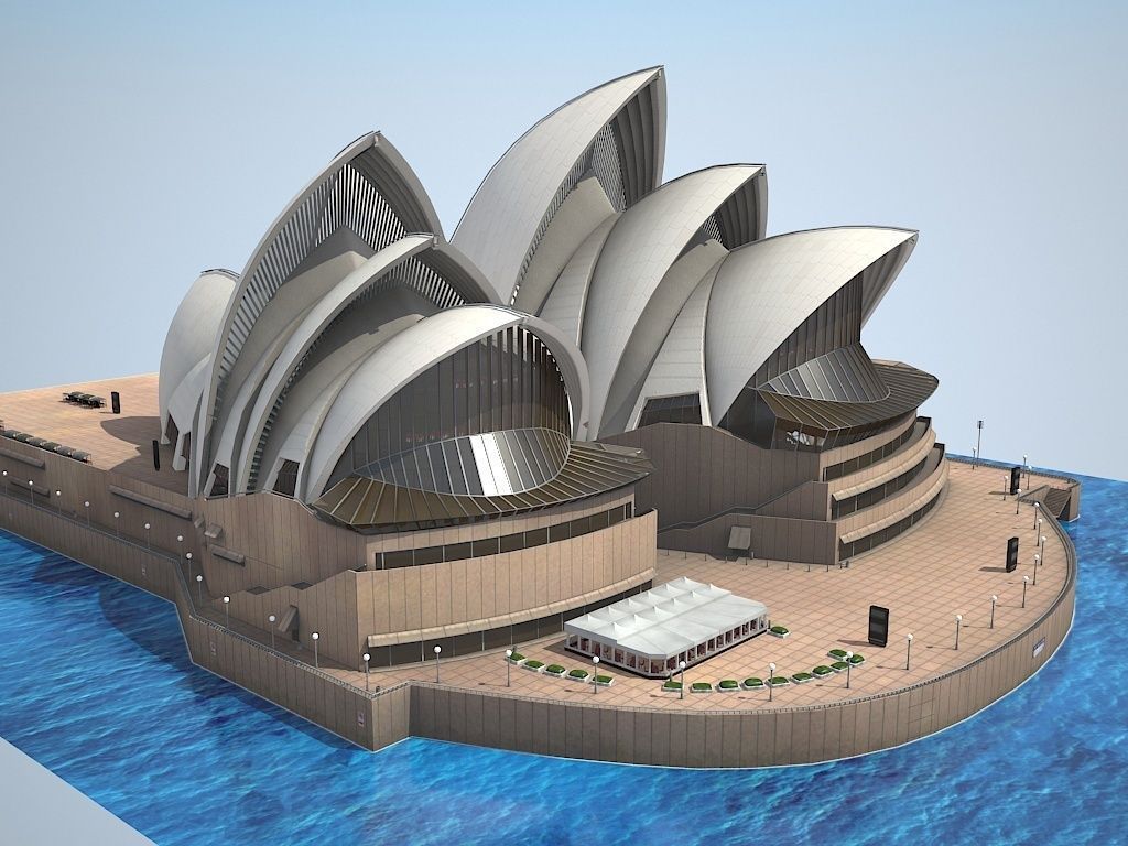 Sydney Opera House 3D model_1