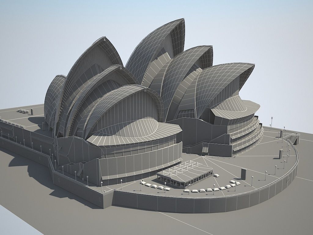 Sydney Opera House 3D model_16