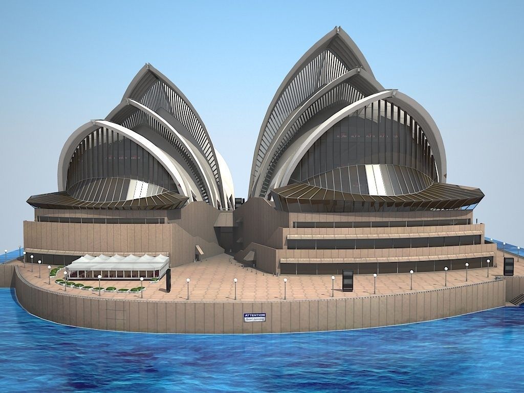 Sydney Opera House 3D model_3