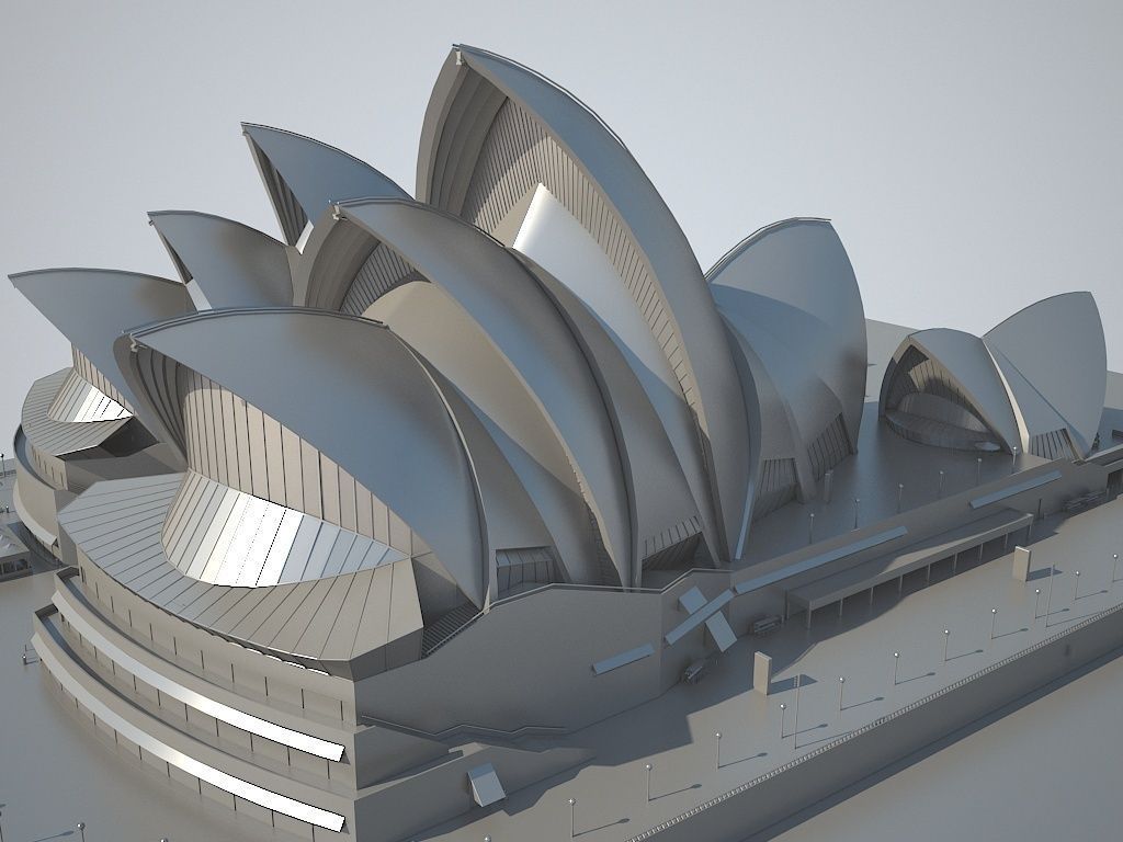 Sydney Opera House 3D model_10