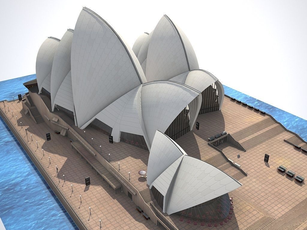 Sydney Opera House 3D model_6