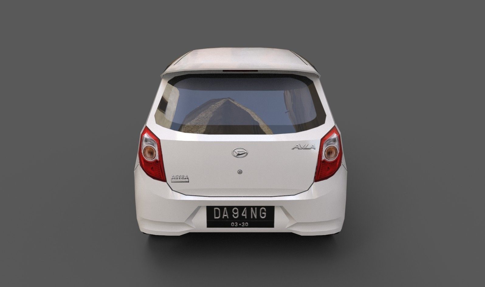 Daihatsu Ayla Low-poly 3D model_4