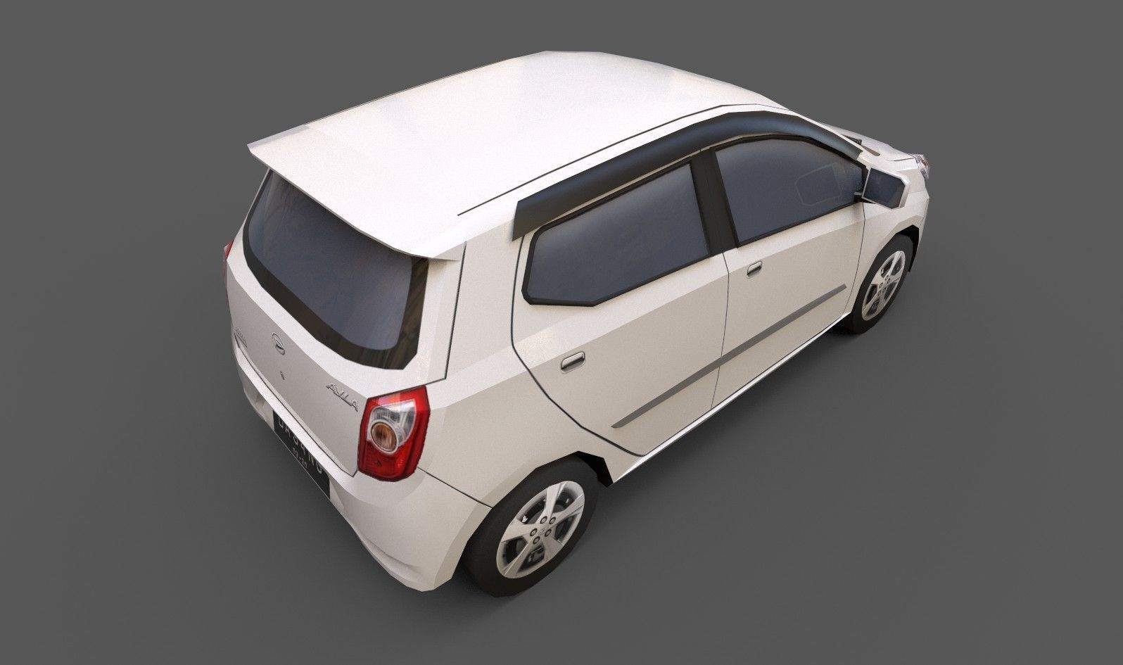 Daihatsu Ayla Low-poly 3D model_2