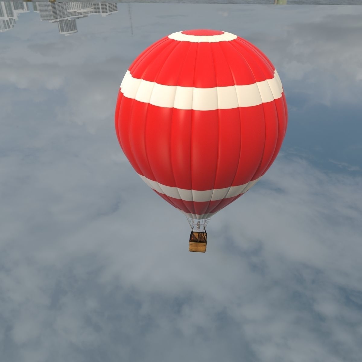 Balloon Hot Air 3D model_2