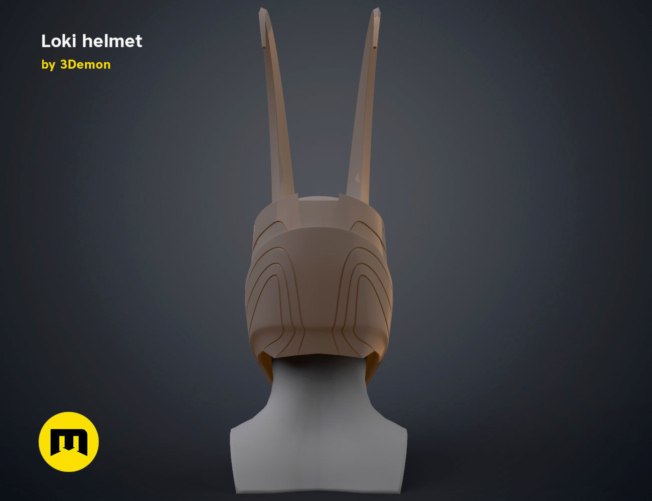 Loki helmet 3D print model_22