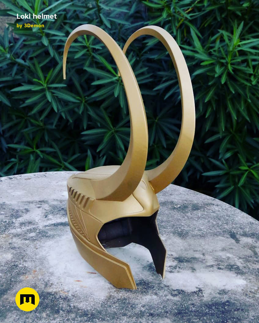 Loki helmet 3D print model_1