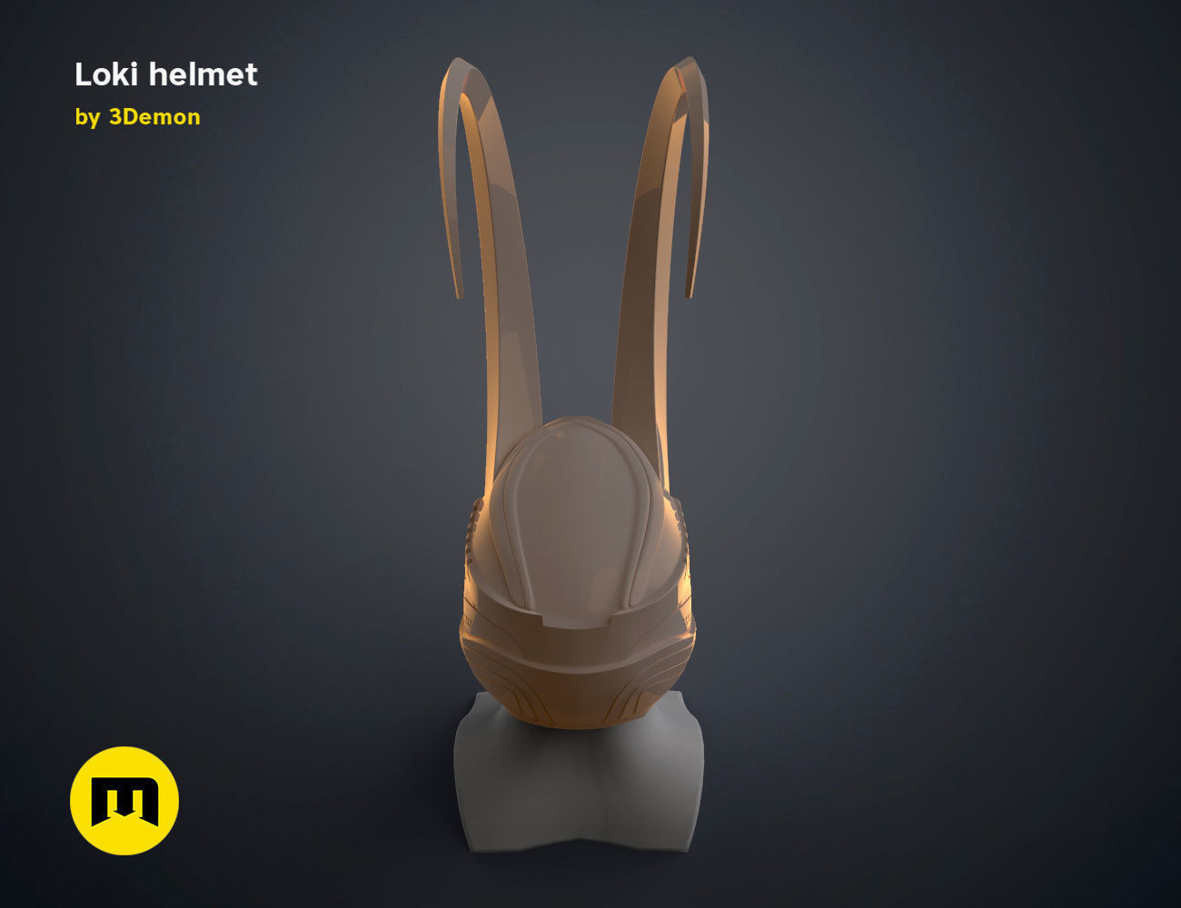 Loki helmet 3D print model_20