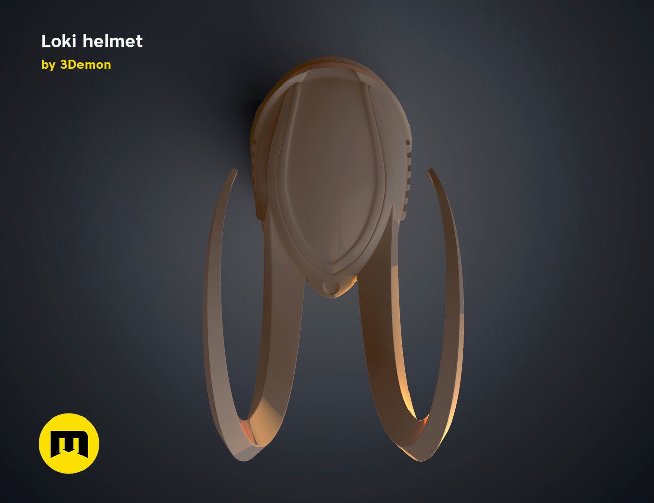 Loki helmet 3D print model_18