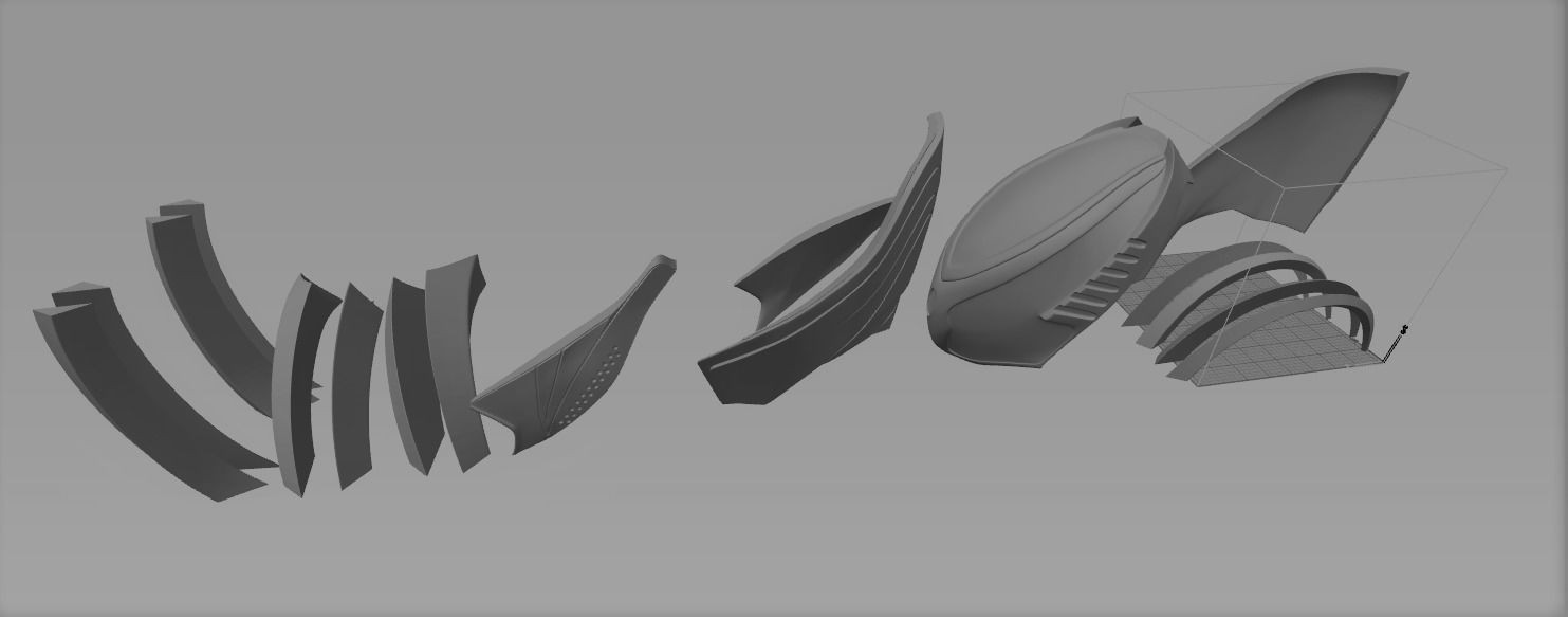 Loki helmet 3D print model_14