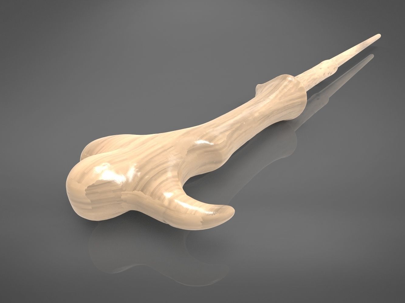 Voldemort wand - Harry Potter films 3D print model_8