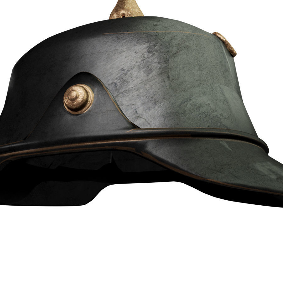 Helmet medieval 5 Low-poly 3D model_11