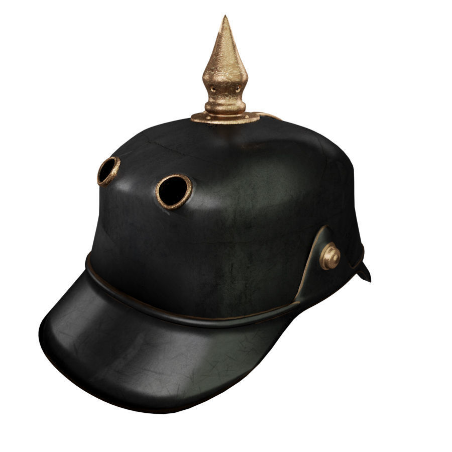 Helmet medieval 5 Low-poly 3D model_6
