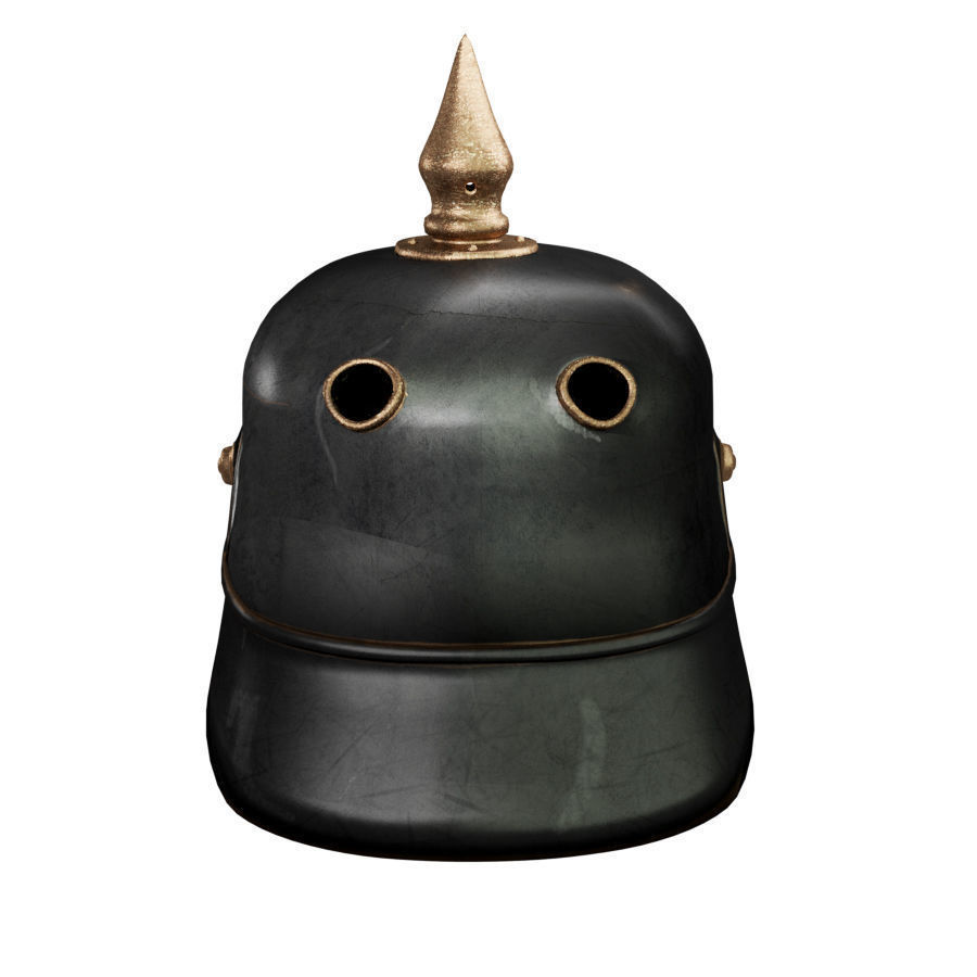 Helmet medieval 5 Low-poly 3D model_8