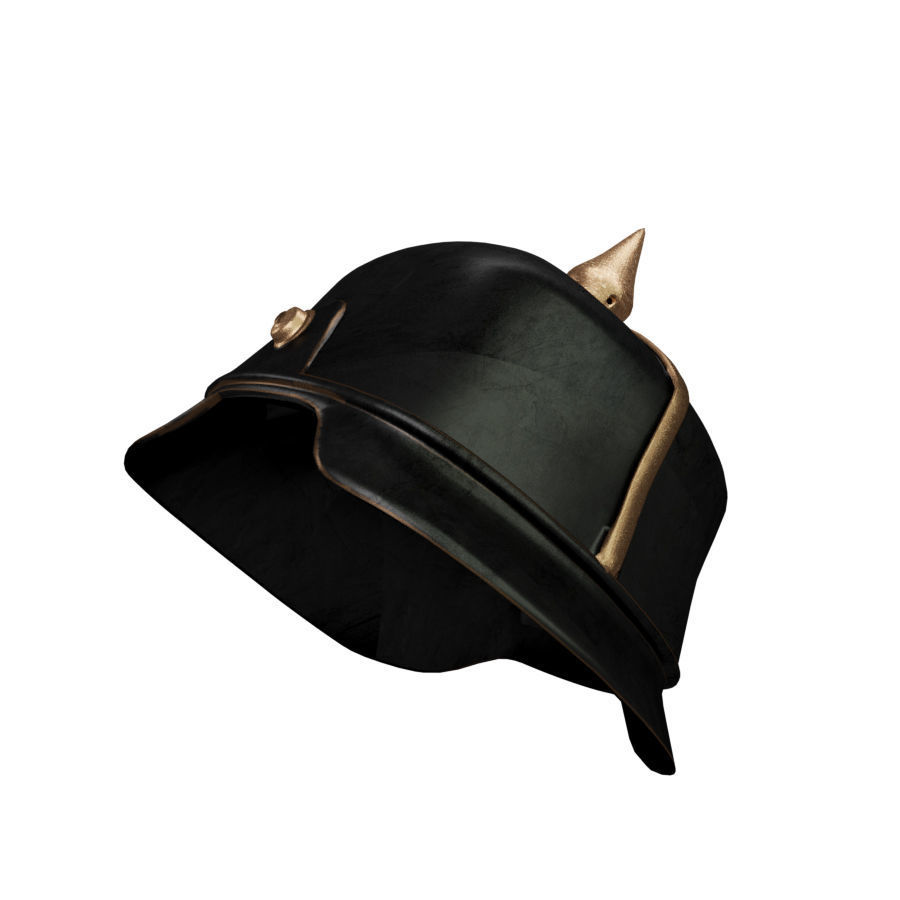 Helmet medieval 5 Low-poly 3D model_10