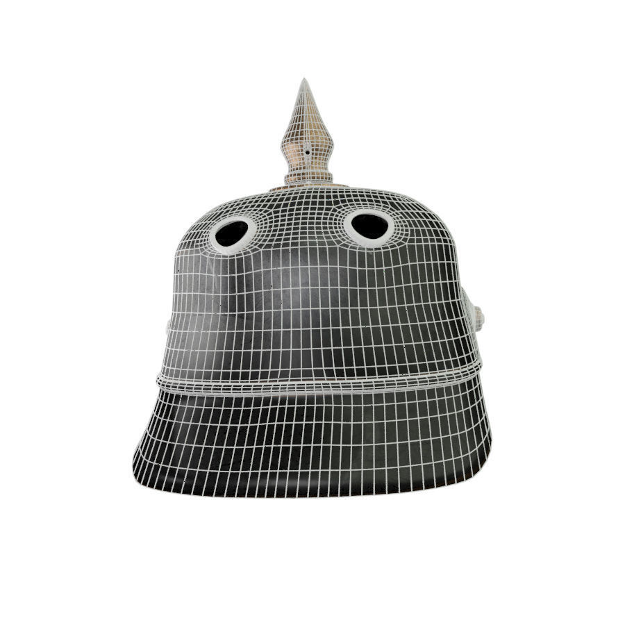 Helmet medieval 5 Low-poly 3D model_9