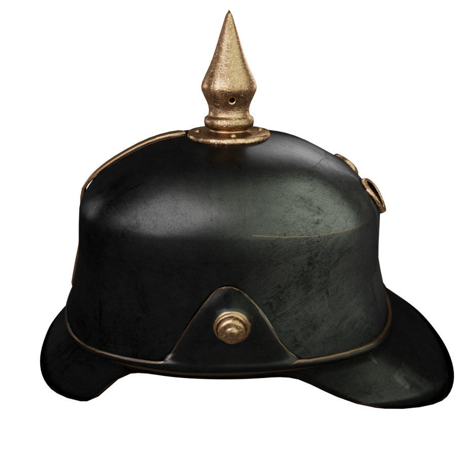 Helmet medieval 5 Low-poly 3D model_4