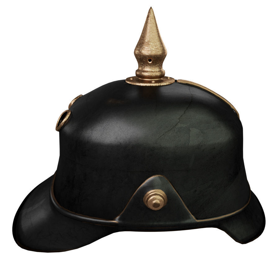 Helmet medieval 5 Low-poly 3D model_5