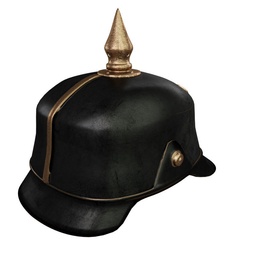 Helmet medieval 5 Low-poly 3D model_1