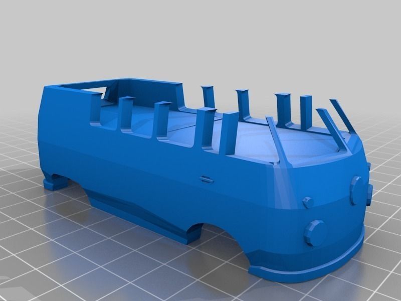 Modular VW bus container Free 3D print model_3