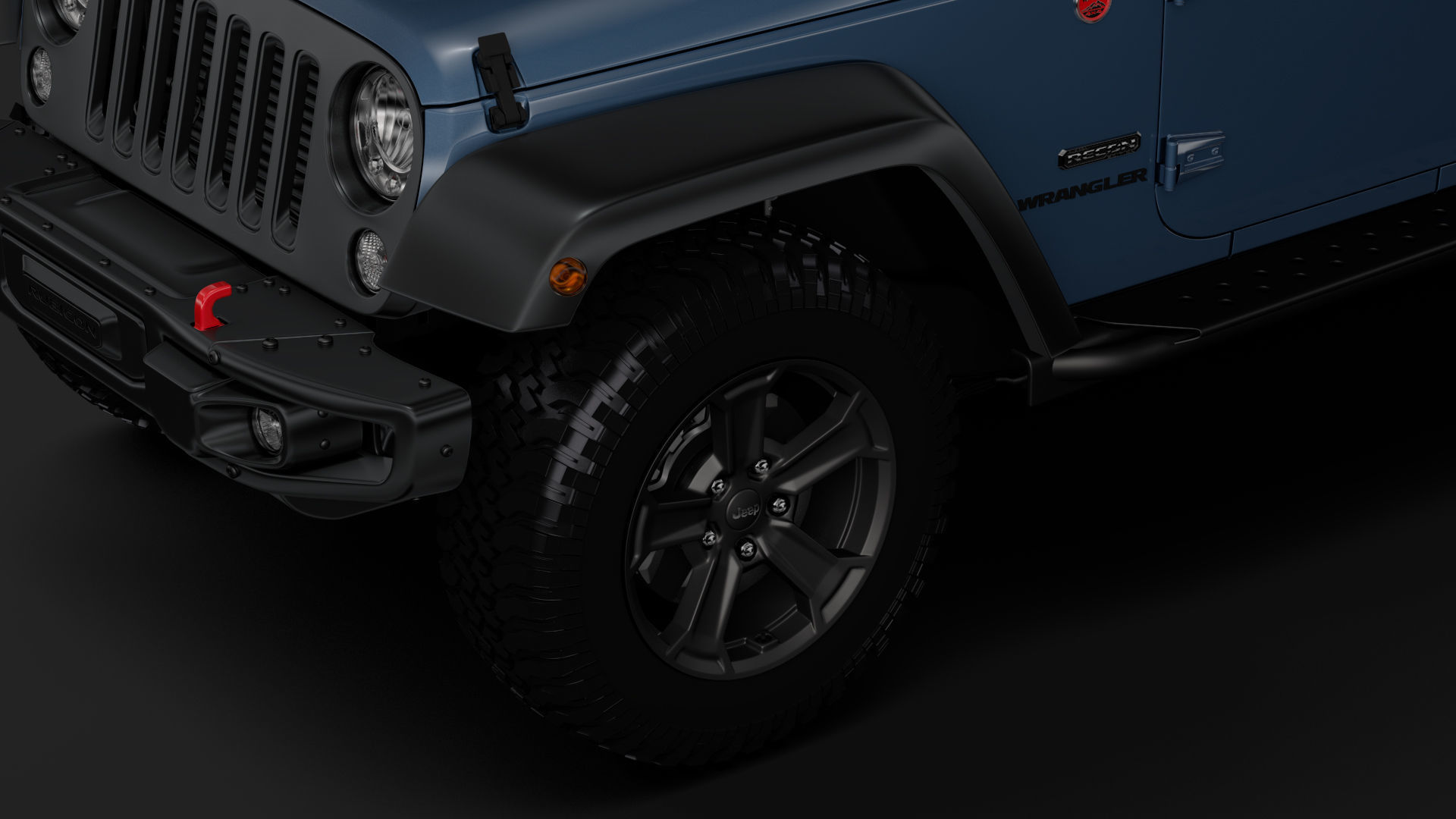 Jeep Wrangler Unlimited Rubicon Recon JK 2017 3D model_2
