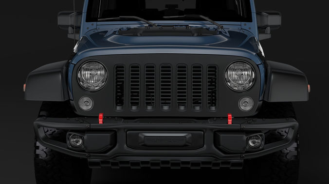 Jeep Wrangler Unlimited Rubicon Recon JK 2017 3D model