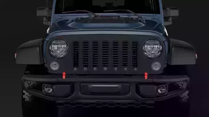 Jeep Wrangler Unlimited Rubicon Recon JK 2017 3D model