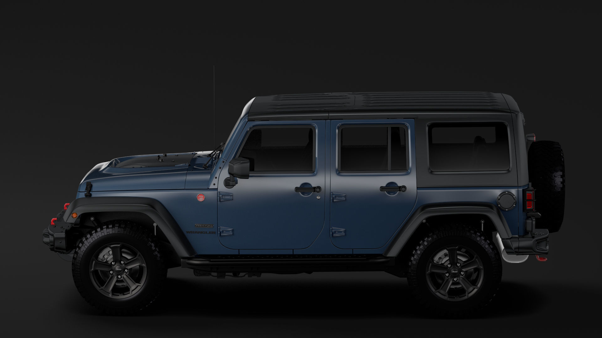 Jeep Wrangler Unlimited Rubicon Recon JK 2017 3D model_4