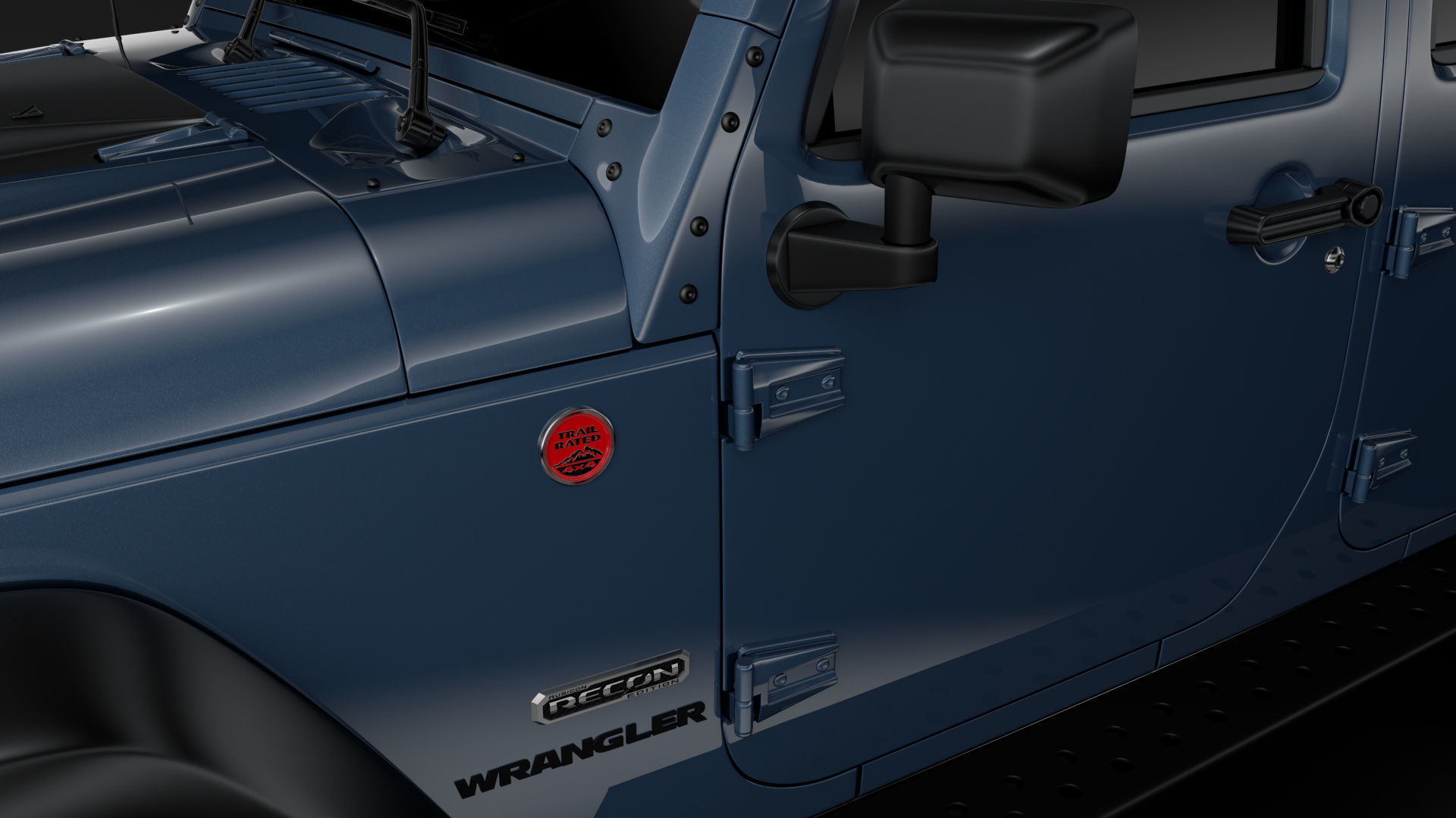 Jeep Wrangler Unlimited Rubicon Recon JK 2017 3D model_11