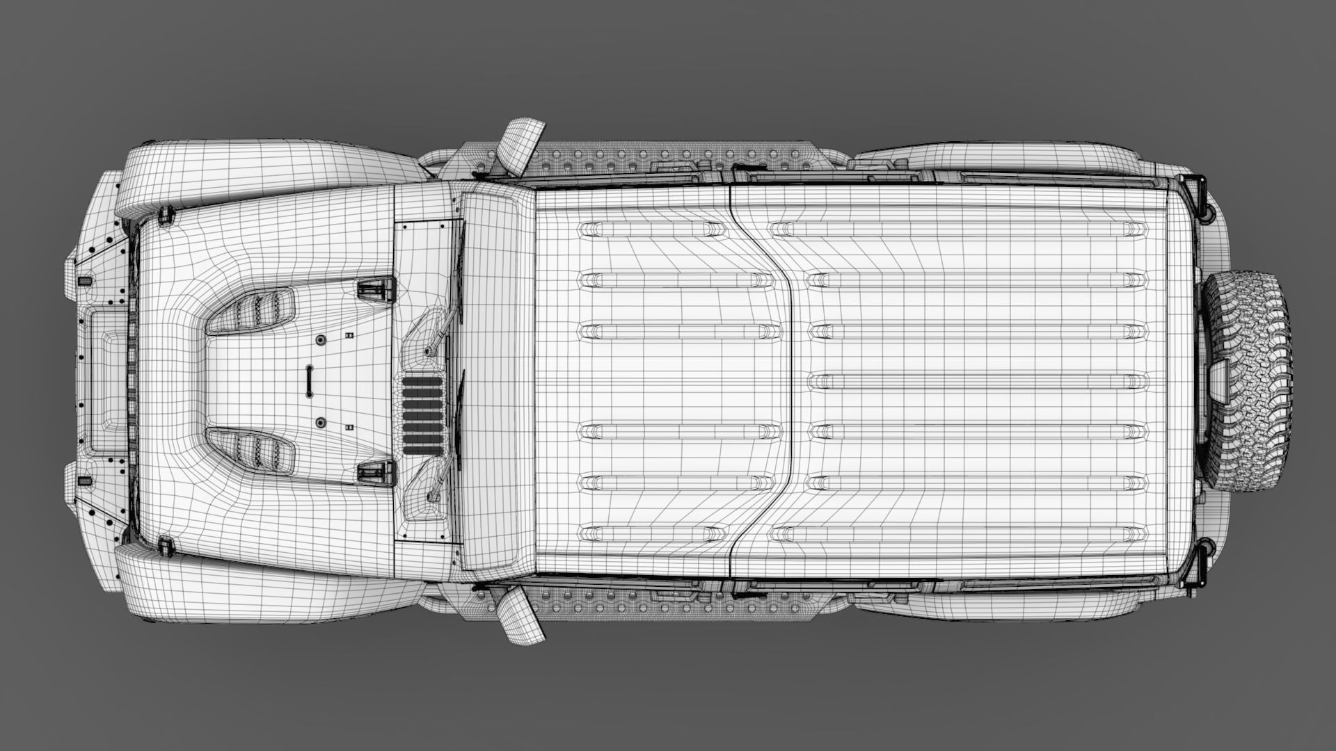 Jeep Wrangler Unlimited Rubicon Recon JK 2017 3D model_16