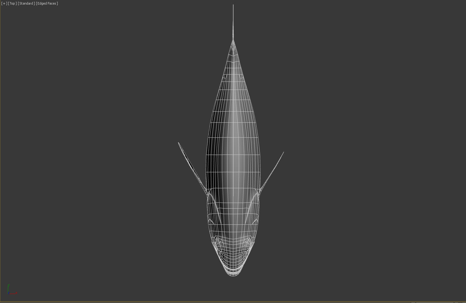 grouper fish with stripes Low-poly 3D model_6