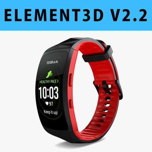 E3D - Samsung Gear Fit2 Pro model 3D model