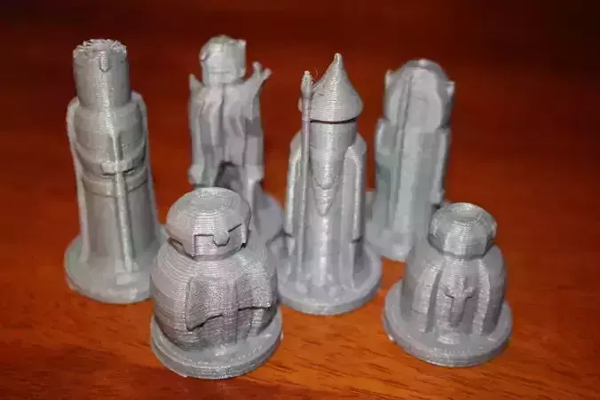 Lord of the Rings Chess set Free 3D print model