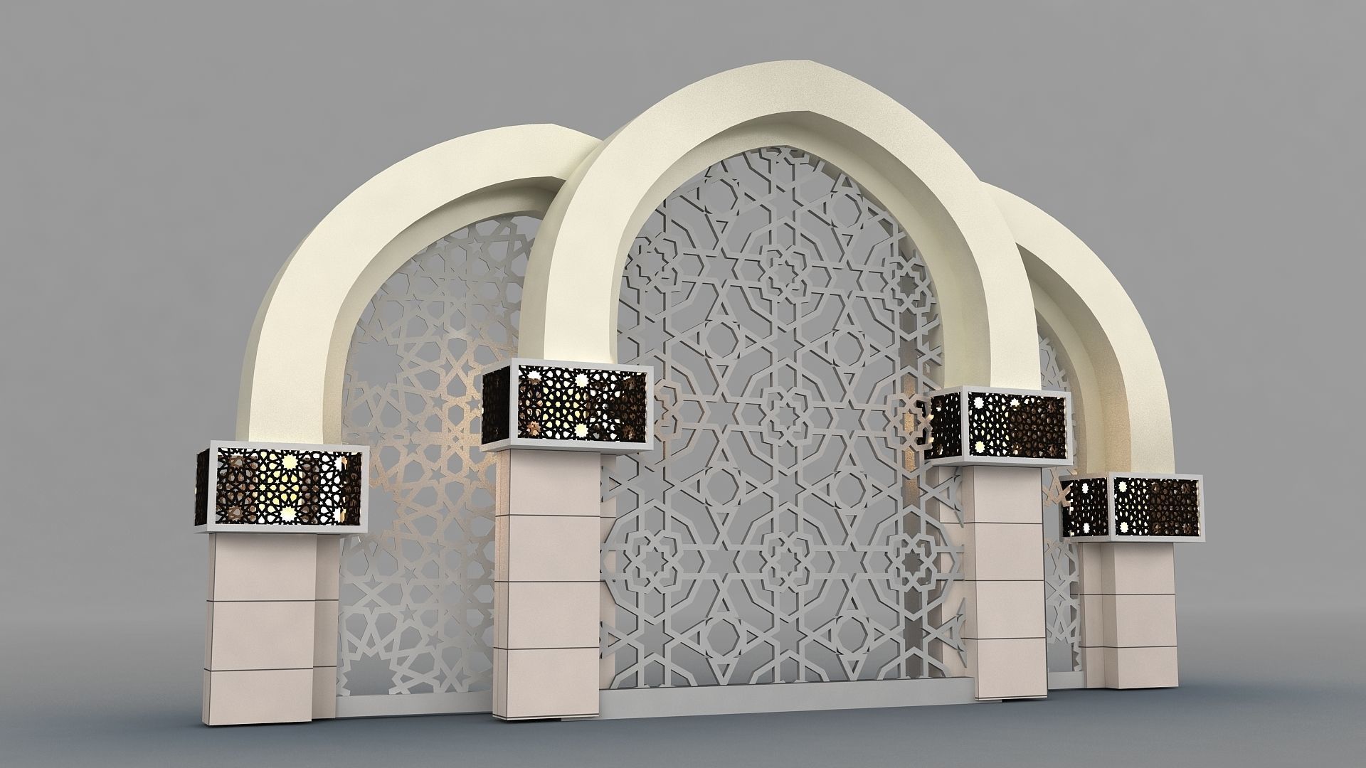 Islamic Decoration 3D model_5