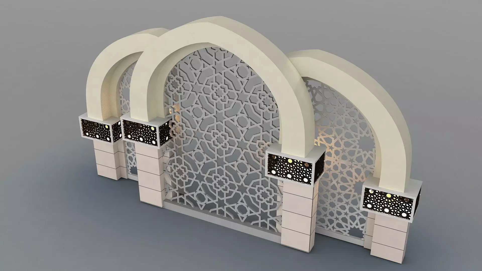 Islamic Decoration 3D model_0