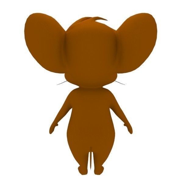 Jerry 3D character Low-poly 3D model_3