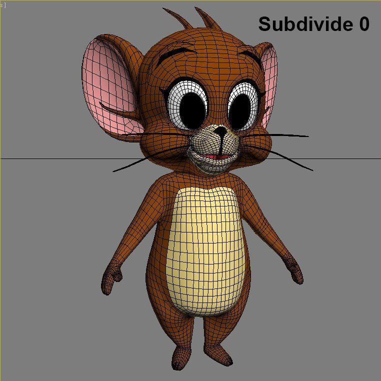 Jerry 3D character Low-poly 3D model_5