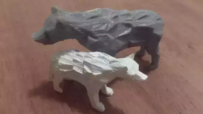 Low Poly DireWolf - Game of Thrones