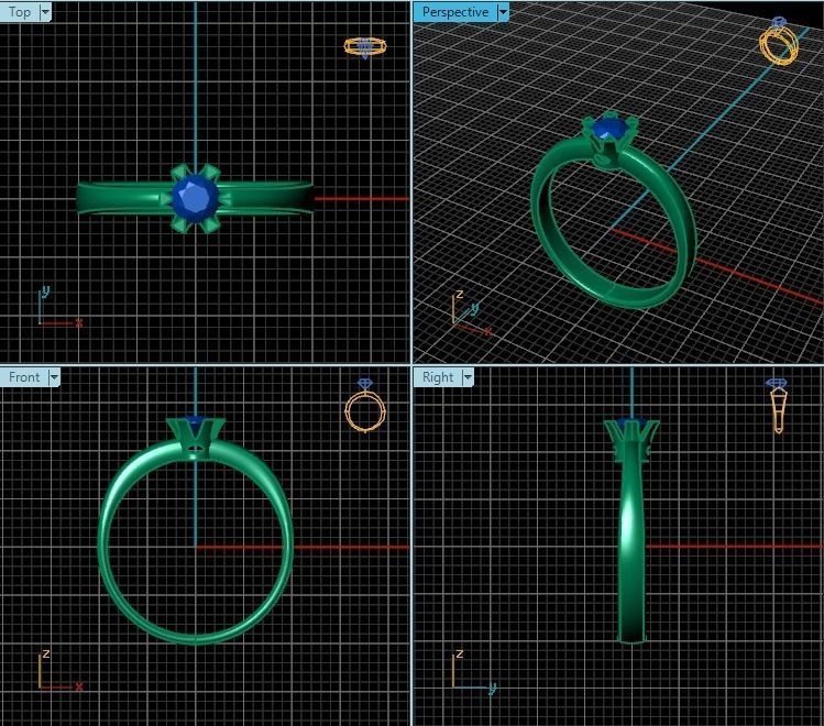 Ring T00542 3D print model_2